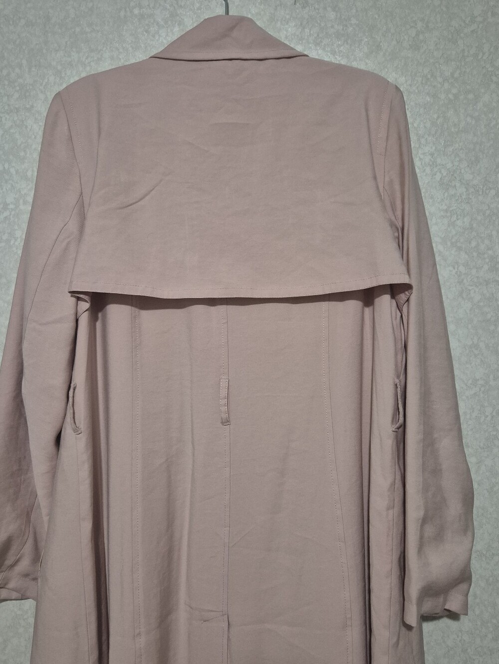 NWT Banana Republic Pale Pink Trench Coat..SIZE:L - Picture 8 of 14